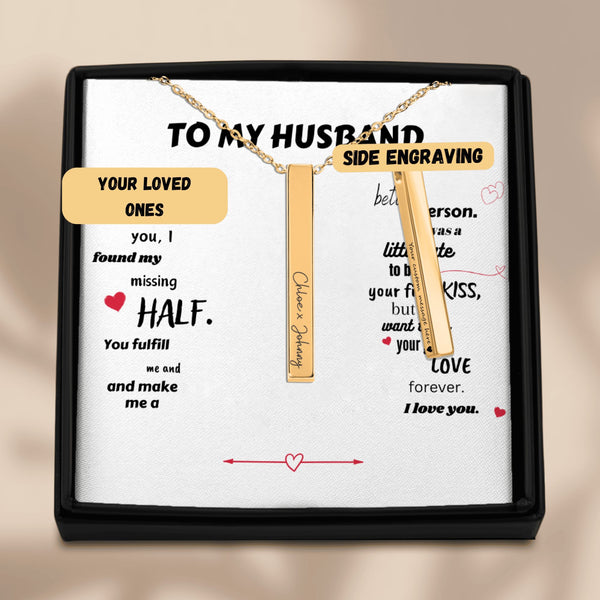 Personalized Necklace "To My Husband"