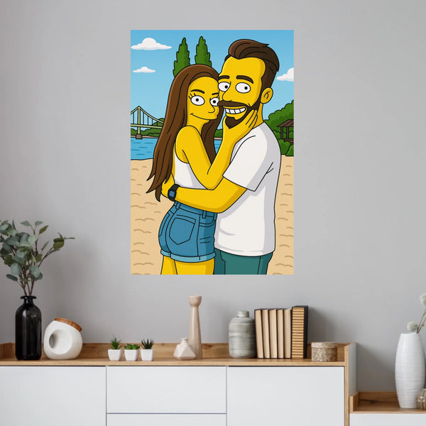 Personalized Poster - Simpsons Portrait
