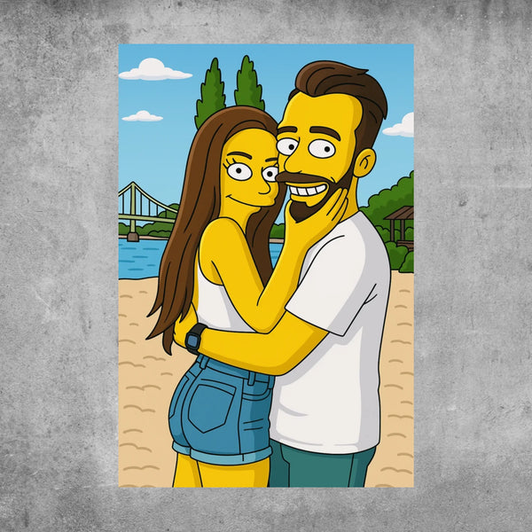 Personalized Poster - Simpsons Portrait