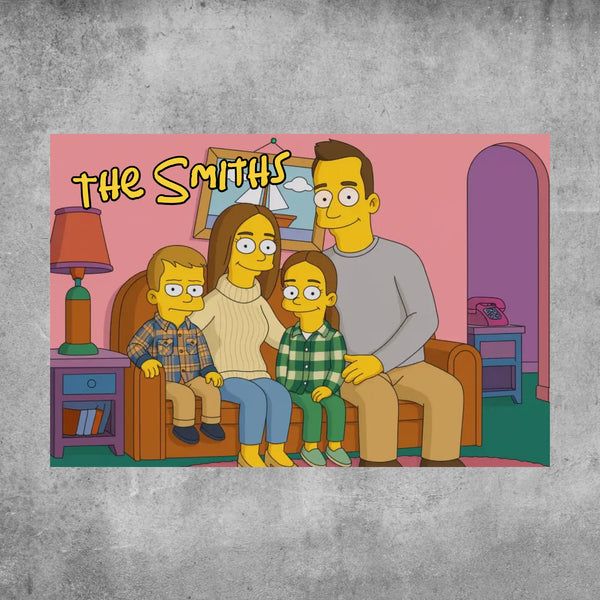 Personalized Poster - Simpsons Family
