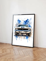 Mockup Vorlage Poster Schwarzer Rahmen
