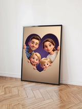 Mockup Vorlage Poster Schwarzer Rahmen