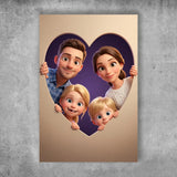 Personalized Poster - Animated Heart