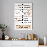 Personalized Poster - Nana & Papa