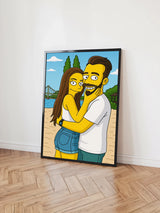 Mockup Vorlage Poster Schwarzer Rahmen